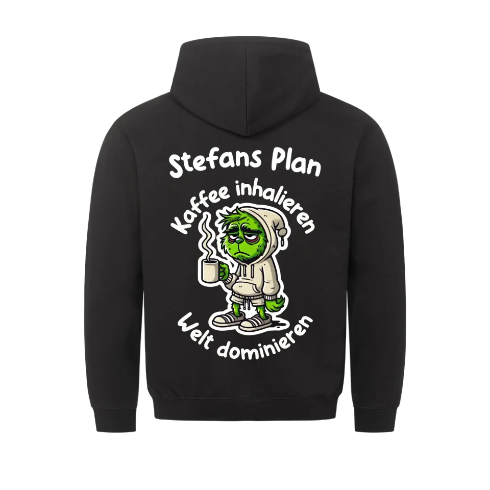 Kaffeeliebhaber - Personalisierbarer Hoodie (BACK)