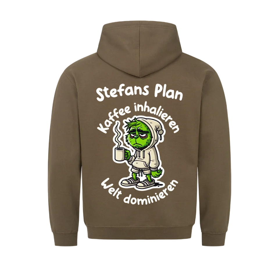 Kaffeeliebhaber - Personalisierbarer Hoodie (BACK)