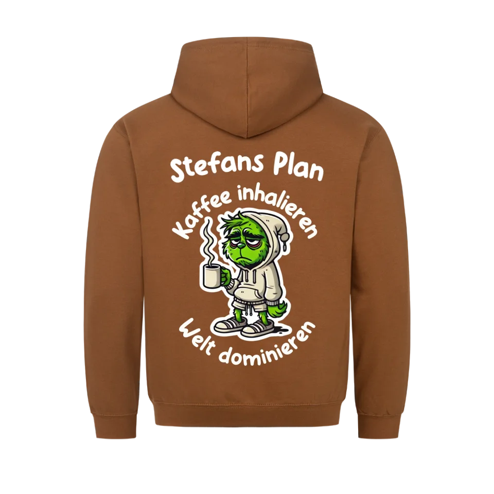 Kaffeeliebhaber - Personalisierbarer Hoodie (BACK)