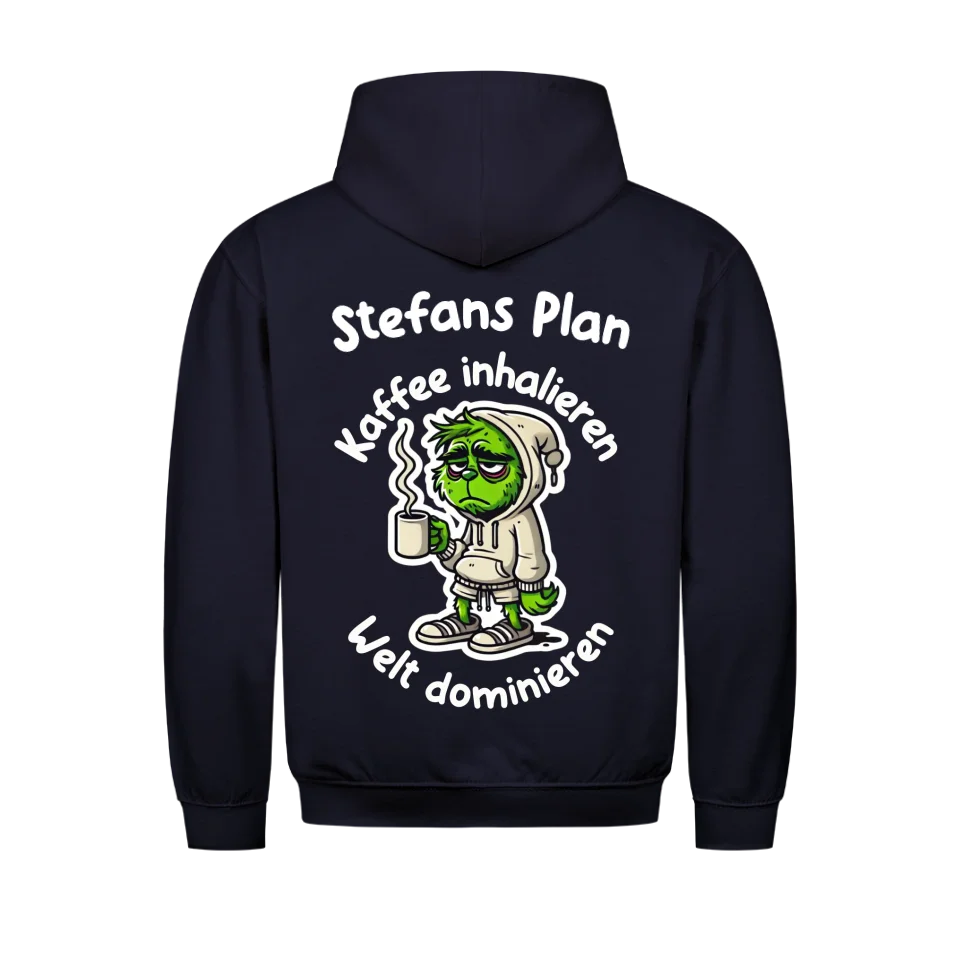 Kaffeeliebhaber - Personalisierbarer Hoodie (BACK)