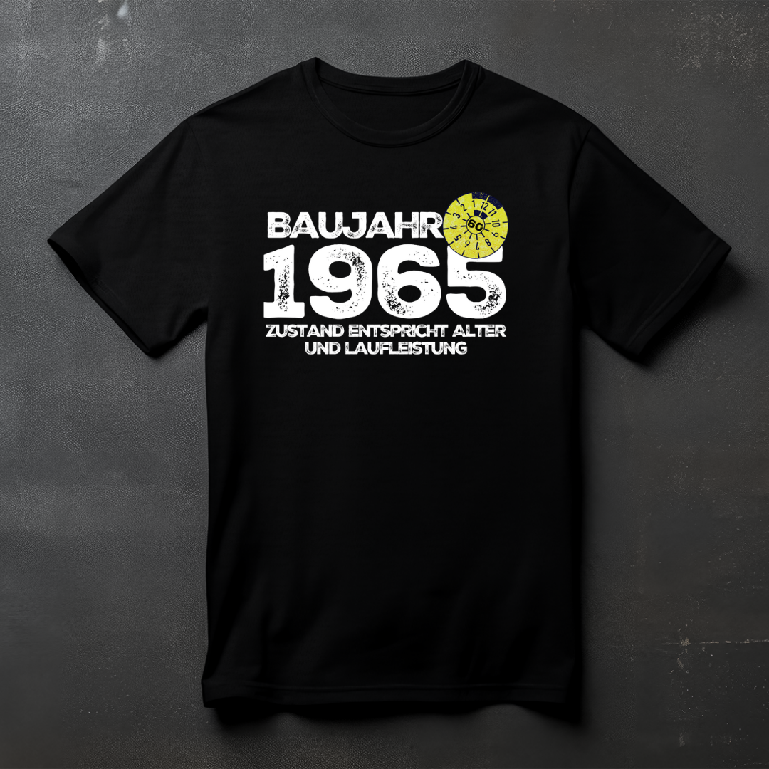 Baujahr – Personalisierbares T-Shirt